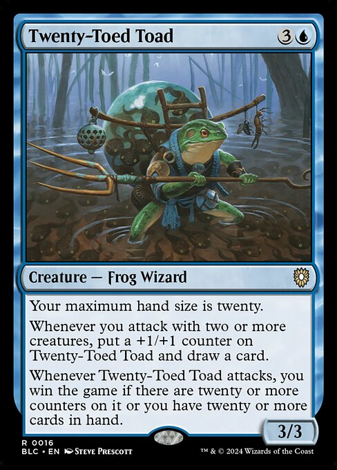 Twenty-Toed Toad|Bloomburrow Commander|16