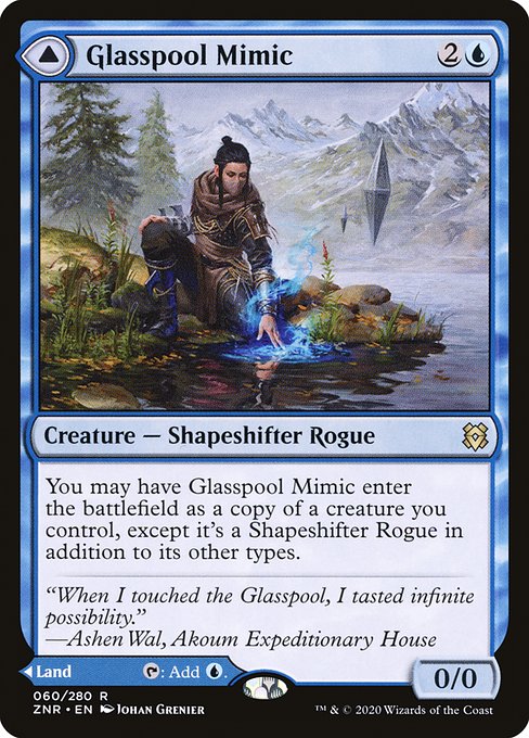 Glasspool Mimic // Glasspool Shore|Zendikar Rising|60