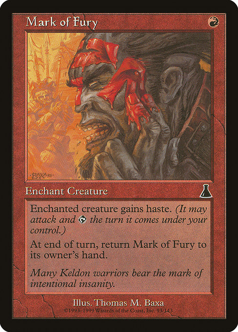 Mark of Fury|Urza's Destiny|93