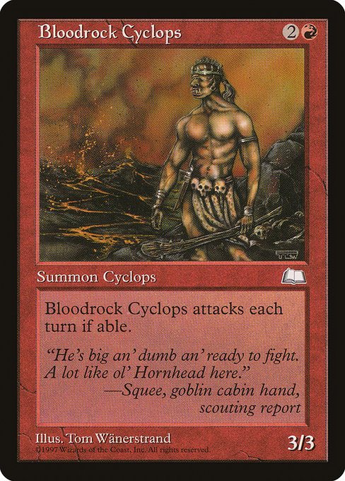 Bloodrock Cyclops|Weatherlight|90