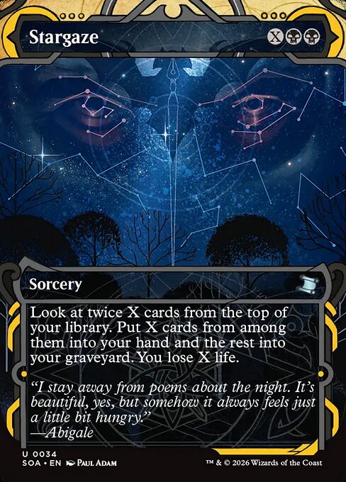 Stargaze | Secrets of Strixhaven Mystical Archive | 34 - FOIL | Showcase Foil