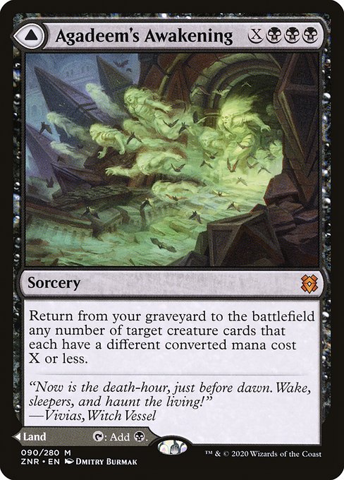 Agadeem's Awakening // Agadeem, the Undercrypt|Zendikar Rising|90