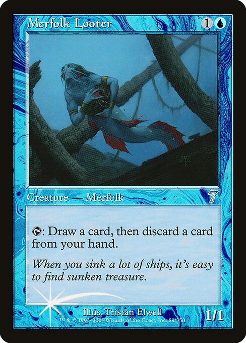 Merfolk Looter|Seventh Edition|89