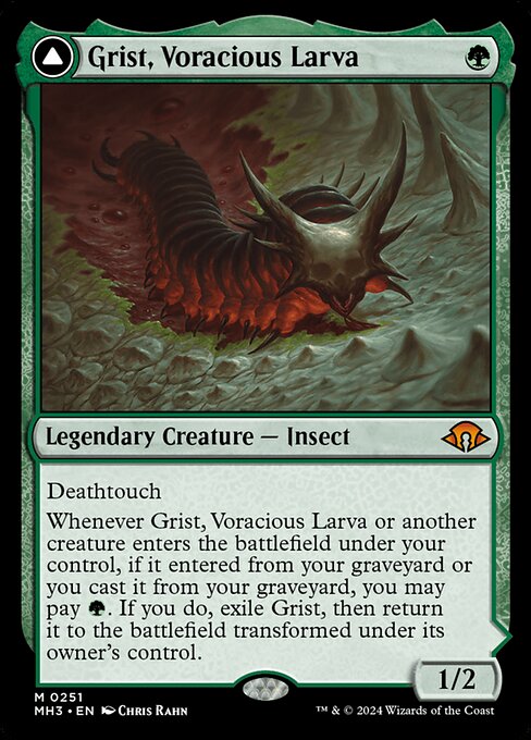 Grist, Voracious Larva // Grist, the Plague Swarm|Modern Horizons 3|251