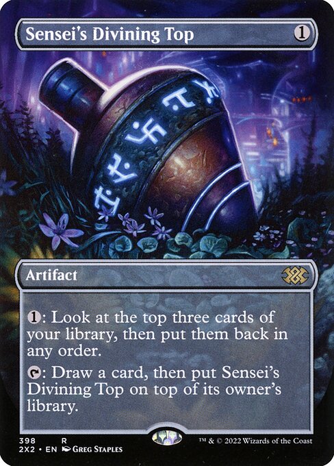 Sensei's Divining Top|Double Masters 2022|398
