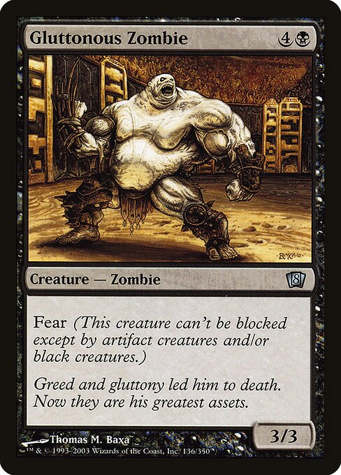 Gluttonous Zombie|Eighth Edition|136