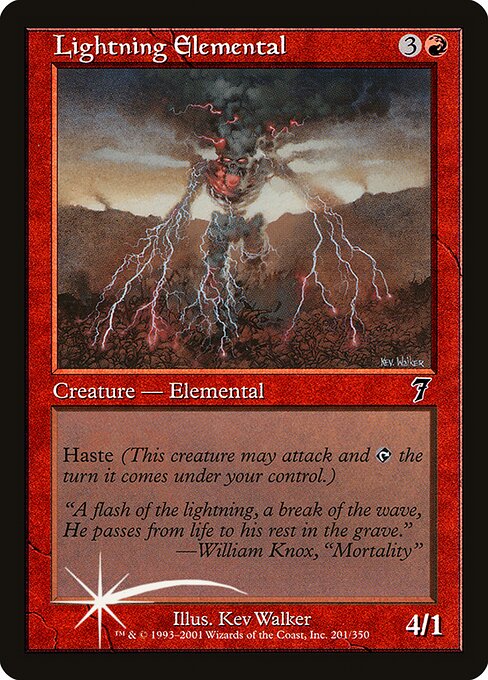 Lightning Elemental|Seventh Edition|201