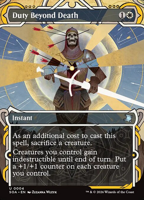 Duty Beyond Death | Secrets of Strixhaven Mystical Archive | 4 - FOIL | Showcase Foil