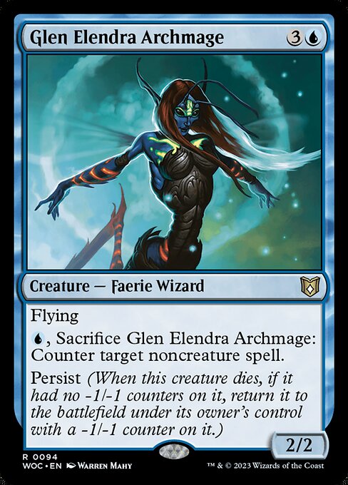 Glen Elendra Archmage|Wilds of Eldraine Commander|94