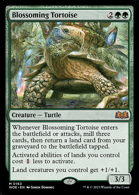 Blossoming Tortoise|Wilds of Eldraine|163