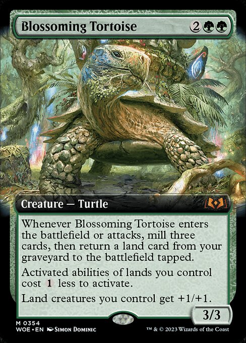 Blossoming Tortoise|Wilds of Eldraine|354