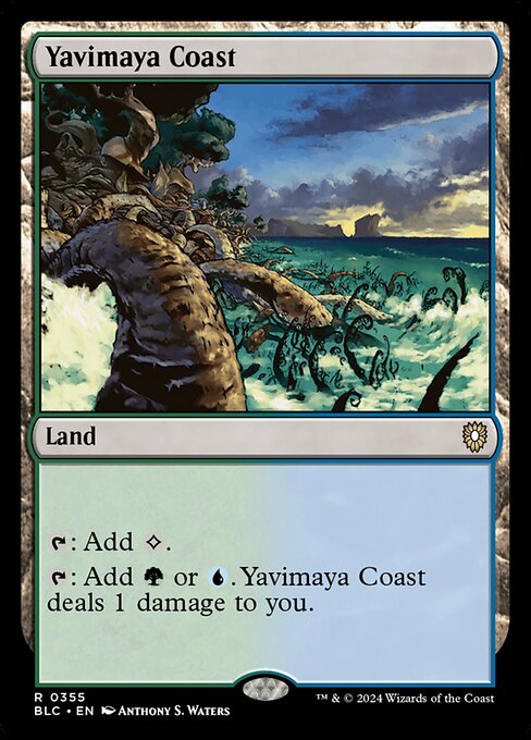 Yavimaya Coast|Bloomburrow Commander|355