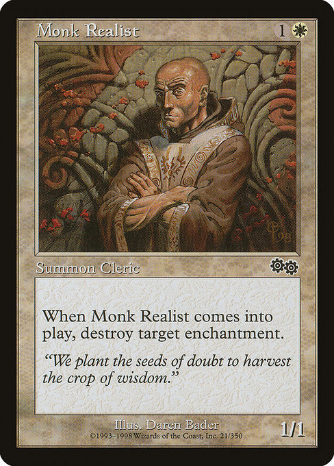 Monk Realist|Urza's Saga|21