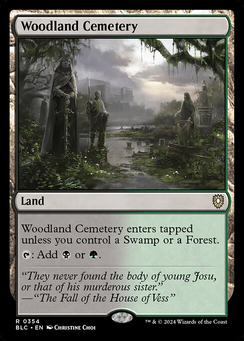 Woodland Cemetery|Bloomburrow Commander|354