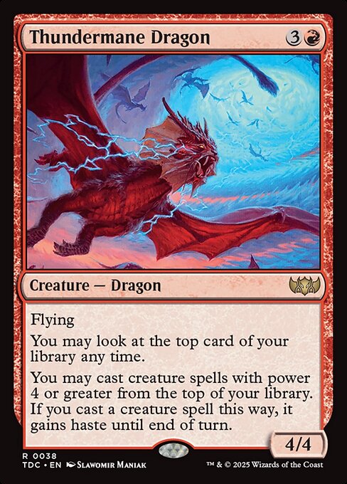 Thundermane Dragon|Tarkir: Dragonstorm Commander|38
