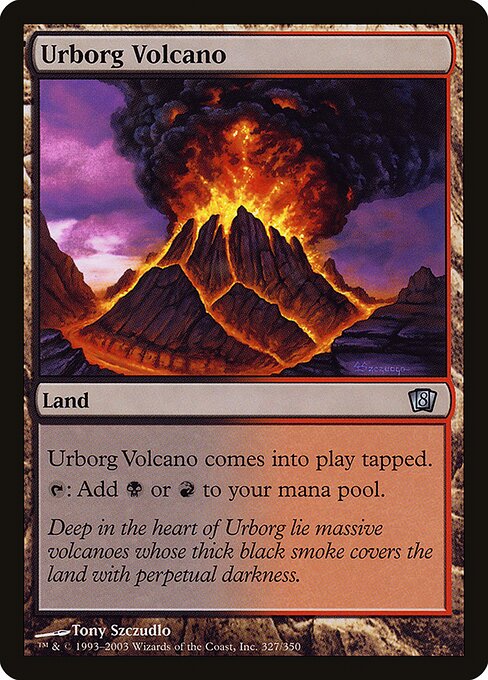 Urborg Volcano|Eighth Edition|327