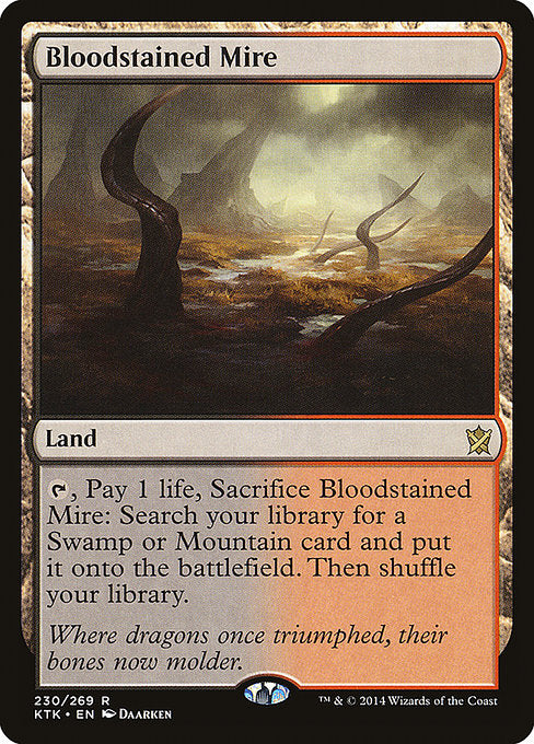 Bloodstained Mire|Khans of Tarkir|230