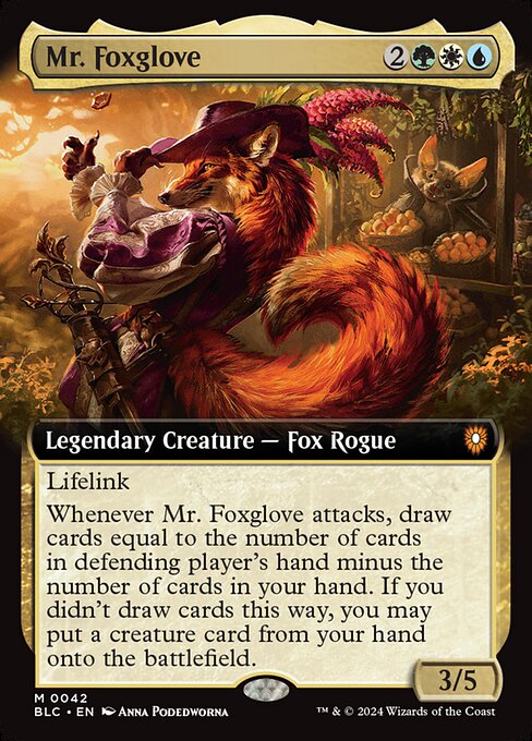 Mr. Foxglove|Bloomburrow Commander|42