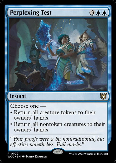 Perplexing Test|Wilds of Eldraine Commander|102