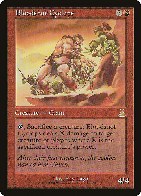 Bloodshot Cyclops|Urza's Destiny|77