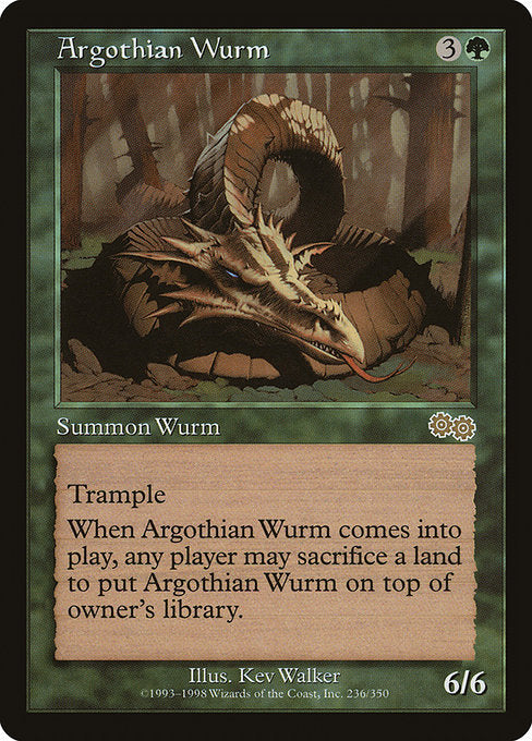 Argothian Wurm|Urza's Saga|236