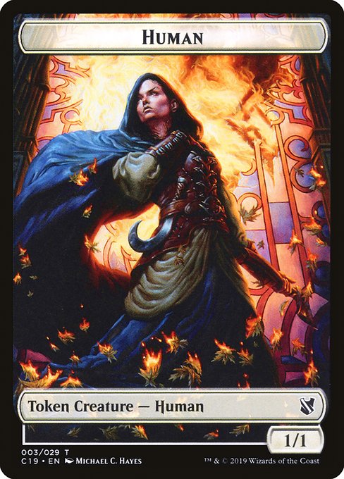 Red Human Commander Human | Commander 2019 Tokens | 3 – jenesmtg