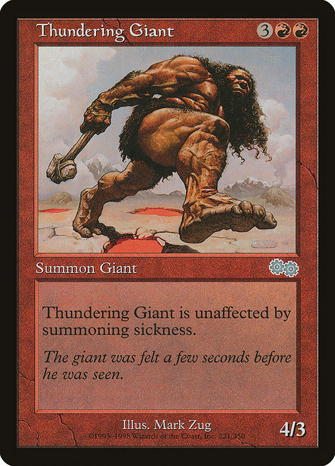 Thundering Giant|Urza's Saga|221