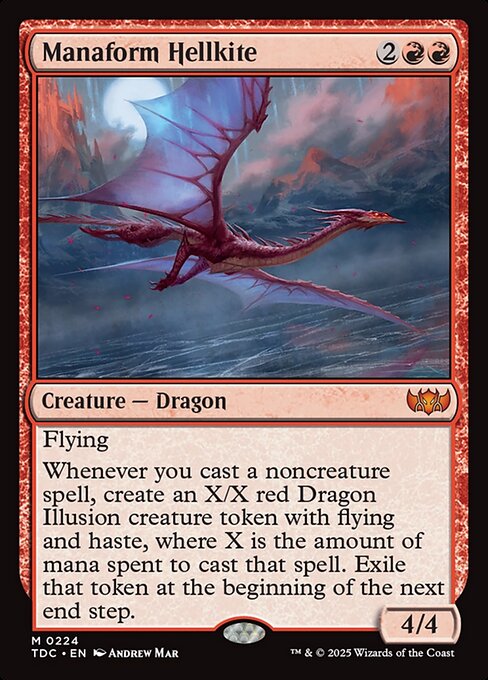 Manaform Hellkite|Tarkir: Dragonstorm Commander|224