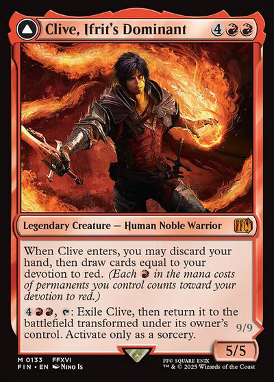 Clive, Ifrit's Dominant // Ifrit, Warden of Inferno
