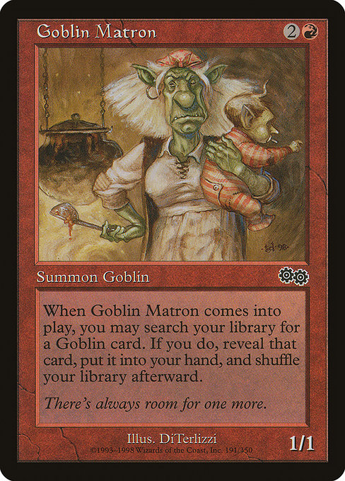 Goblin Matron|Urza's Saga|191