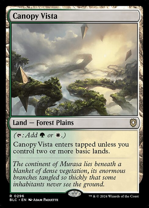 Canopy Vista|Bloomburrow Commander|296