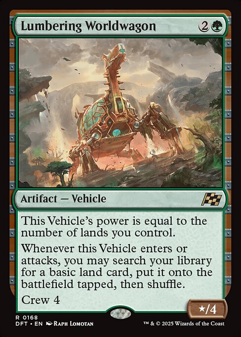 FOIL|Lumbering Worldwagon|Aetherdrift|168