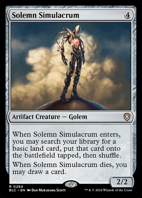 Solemn Simulacrum|Bloomburrow Commander|284