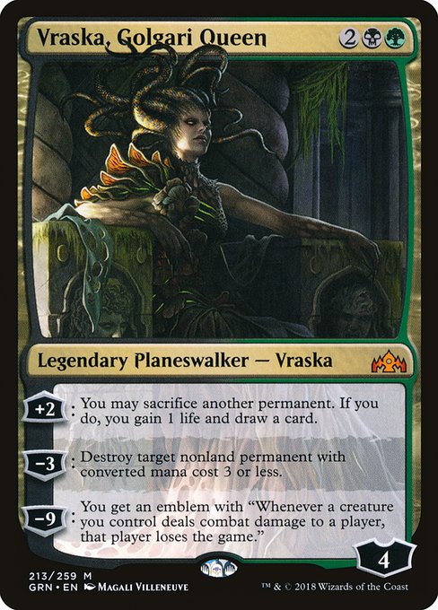 Vraska, Golgari Queen|Guilds of Ravnica|213