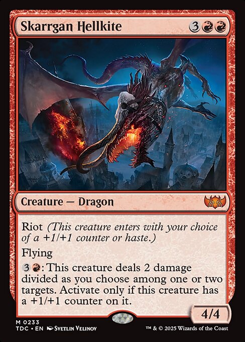 Skarrgan Hellkite|Tarkir: Dragonstorm Commander|233