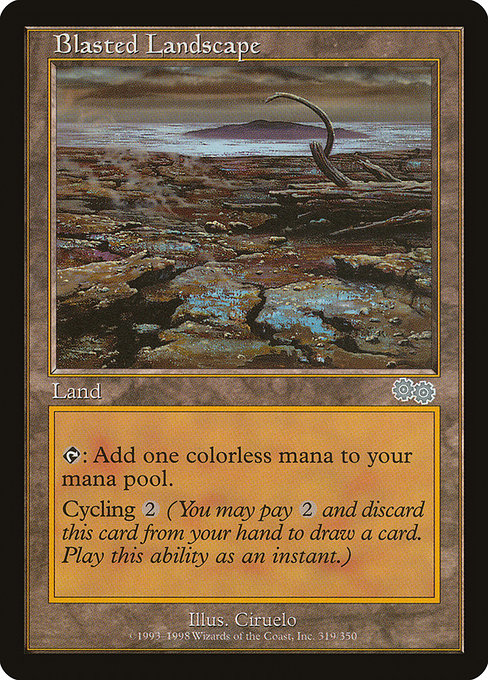 Blasted Landscape|Urza's Saga|319