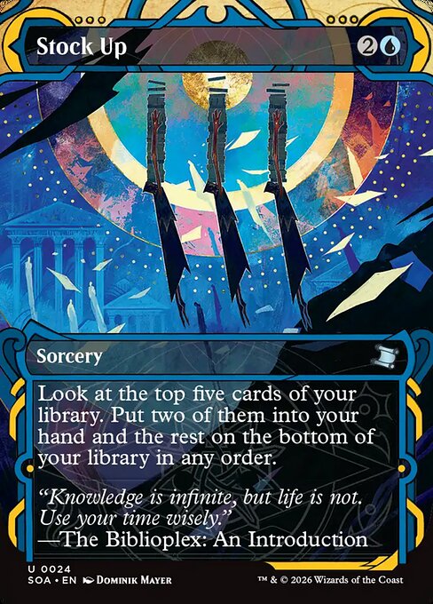 Stock Up | Secrets of Strixhaven Mystical Archive | 24 - FOIL | Showcase Foil