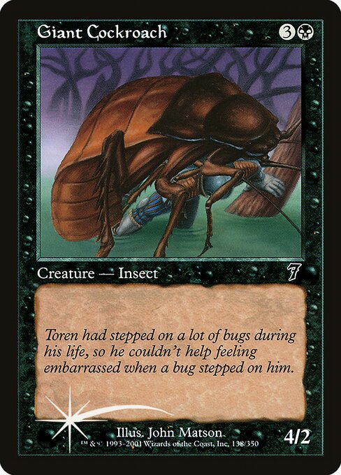 Giant Cockroach|Seventh Edition|138