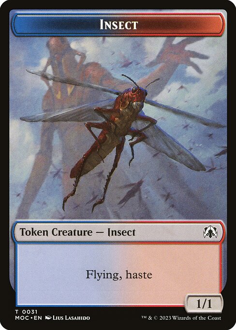 Insect | March of the Machine Commander Tokens | 31 – jenesmtg