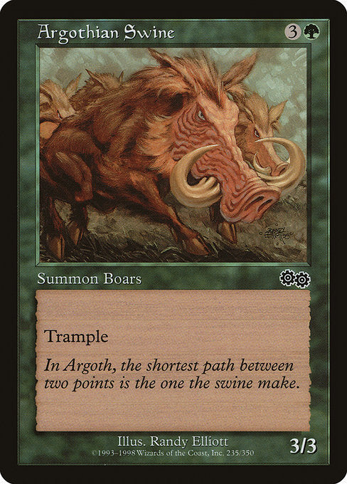 Argothian Swine|Urza's Saga|235