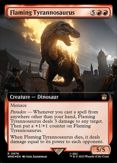 Flaming Tyrannosaurus