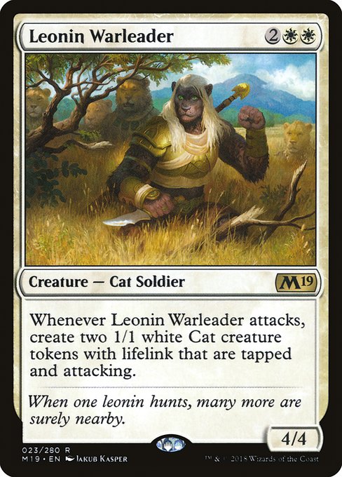 Leonin Warleader|Core Set 2019|23