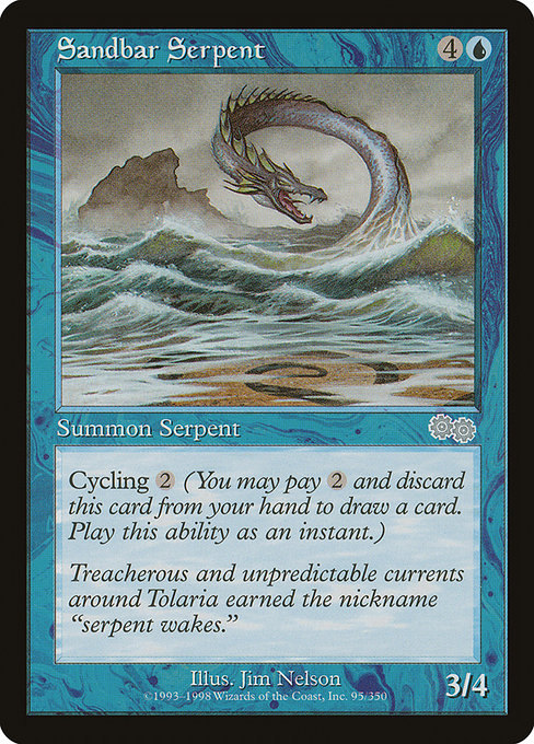 Sandbar Serpent|Urza's Saga|95