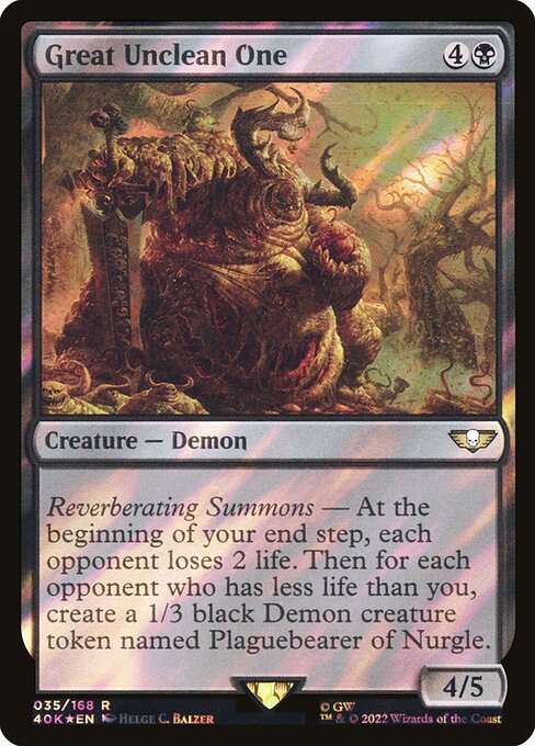 Great Unclean One|Warhammer 40,000 Commander|35