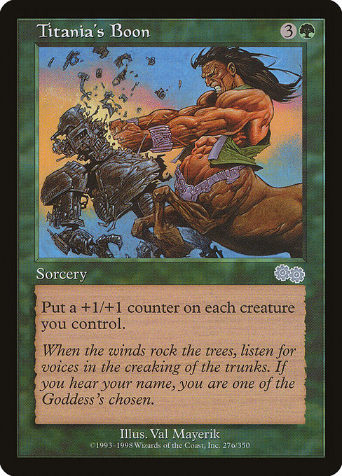 Titania's Boon|Urza's Saga|276