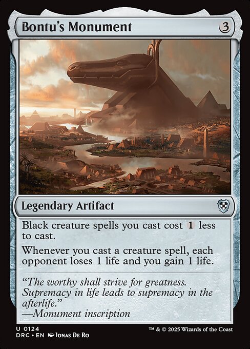 Bontu's Monument|Aetherdrift Commander|124