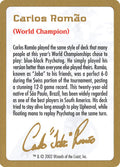 Carlos Romão Bio