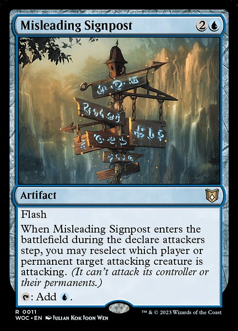 Misleading Signpost|Wilds of Eldraine Commander|11