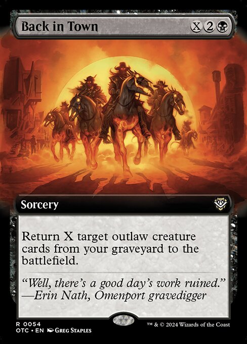 Back in Town|Outlaws of Thunder Junction Commander|54