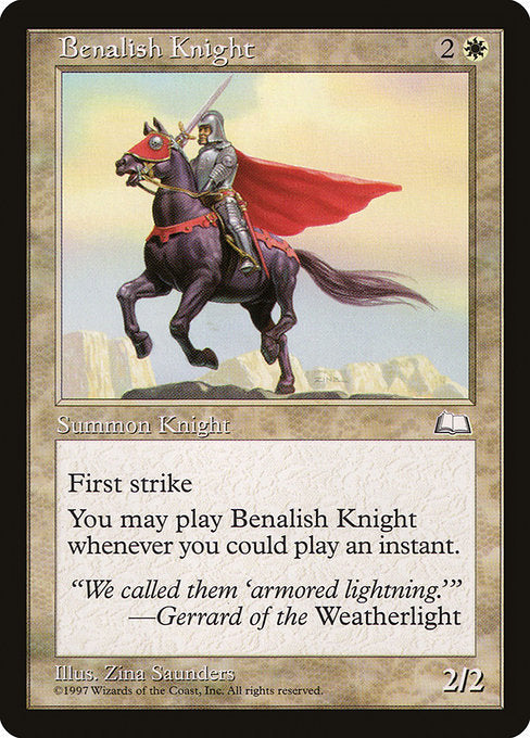 Benalish Knight|Weatherlight|9